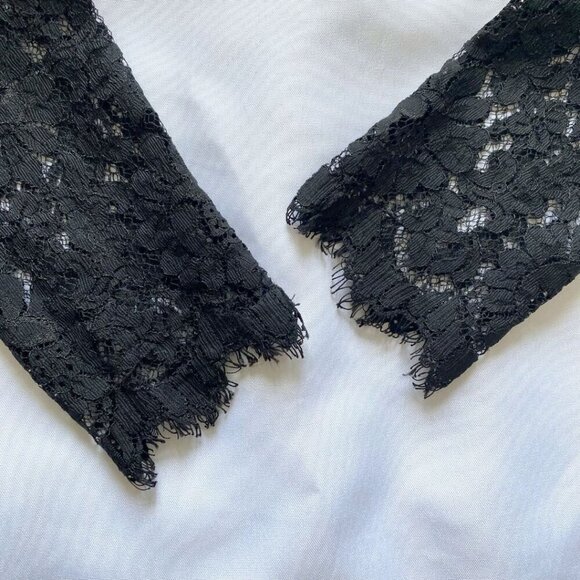 ST JOHN COUTURE NAVY KNIT BLACK SEQUIN AND LACE COMBO SHEATH DRESS - 6 - Picture 9 of 10